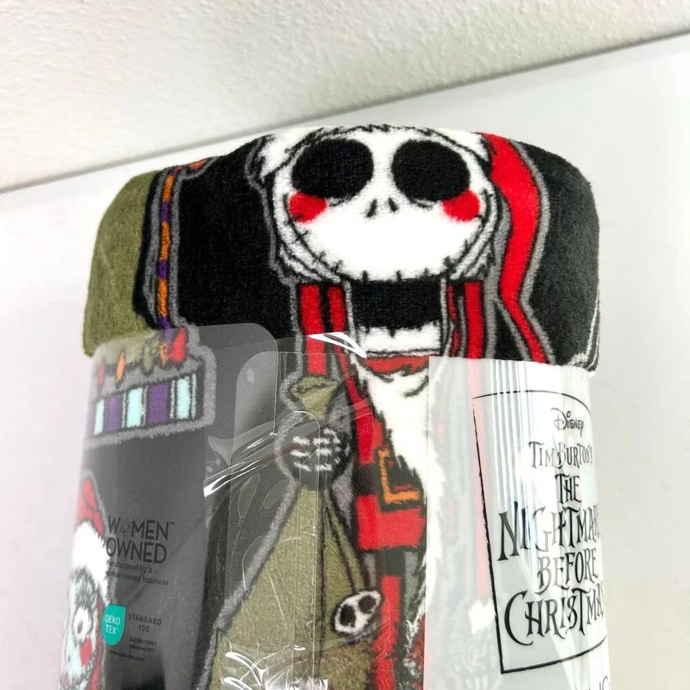 The Nightmare Before Christmas Throw Blanket The Big One 5 x 6 Holiday NEW